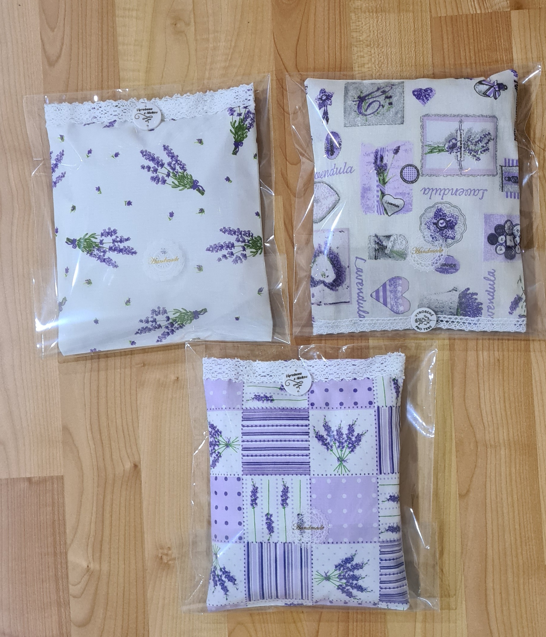 Hřejivé polštářky z Levandule