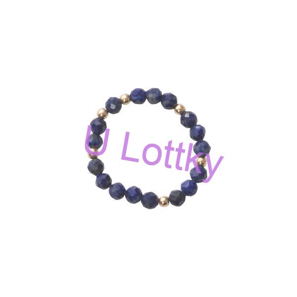 Vyhrazený prsten Lapis Lazuli zlaté barvy