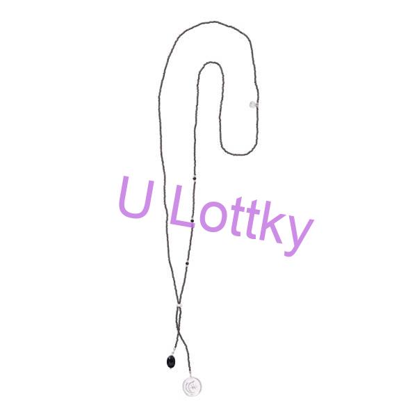 Černý Onyx stříbrný náhrdelník