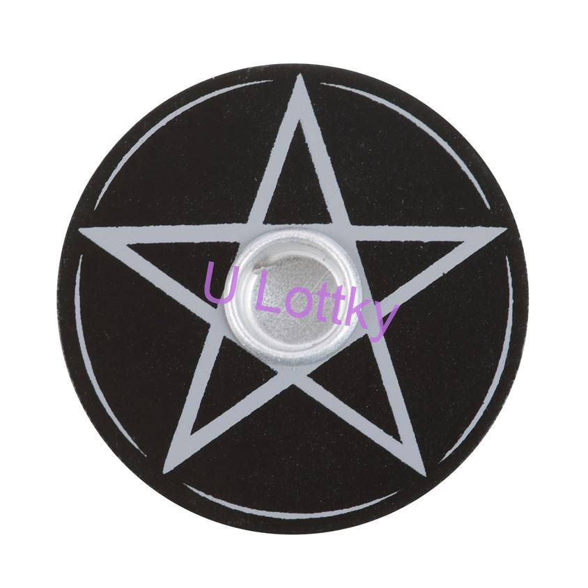 Svícen Pentagram - černý