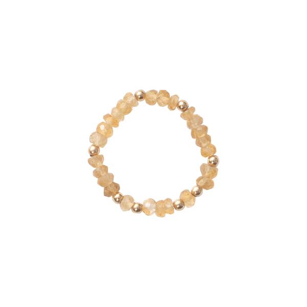 Vyhrazený prsten s citronínovým zlatem