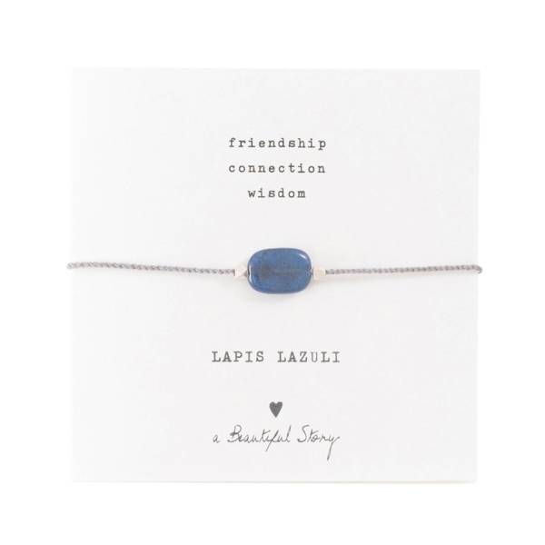 Drahokamová karta Lapis Lazuli Stříbrný náramek