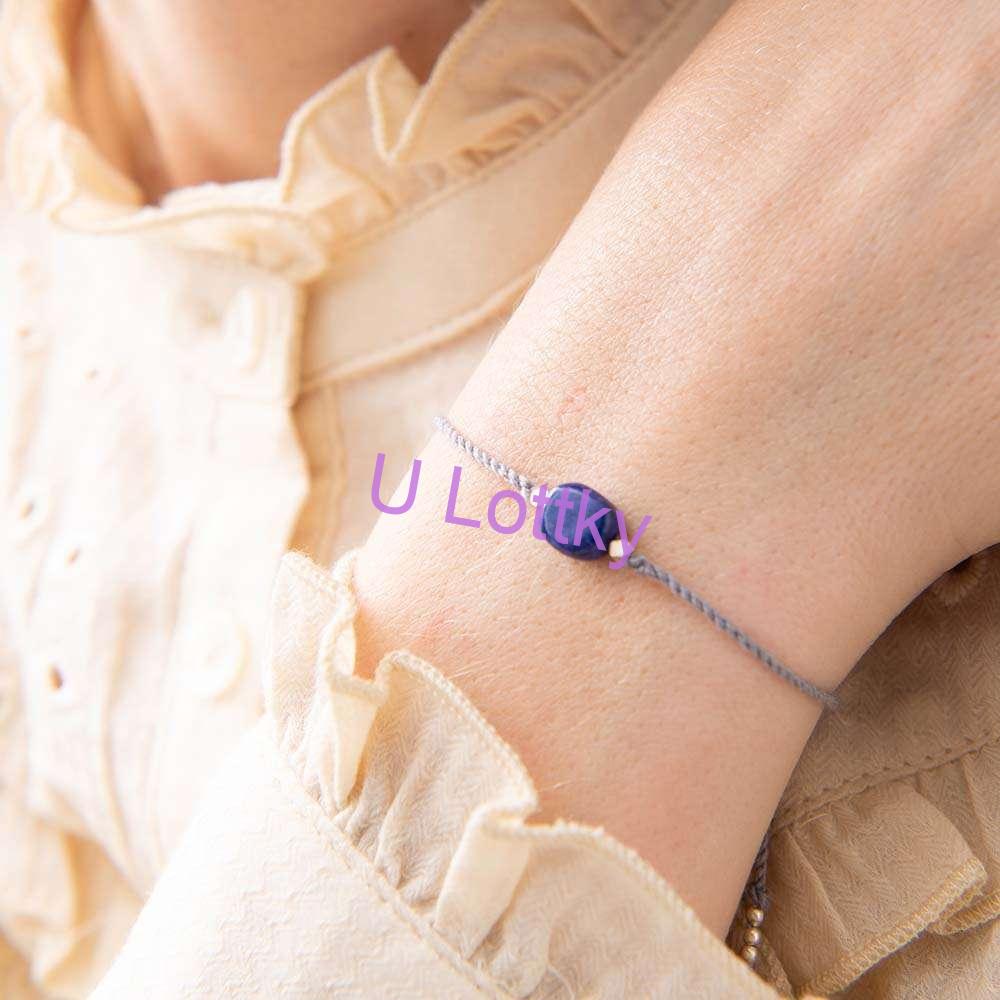 Drahokamová karta Lapis Lazuli Stříbrný náramek