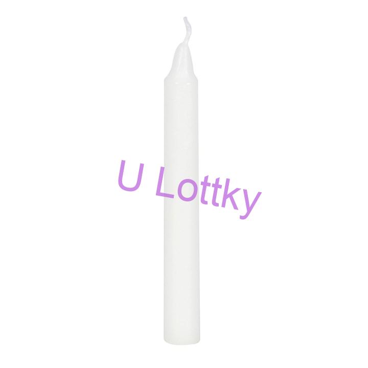 Bílé kouzelné svíčky ŠTĚSTÍ