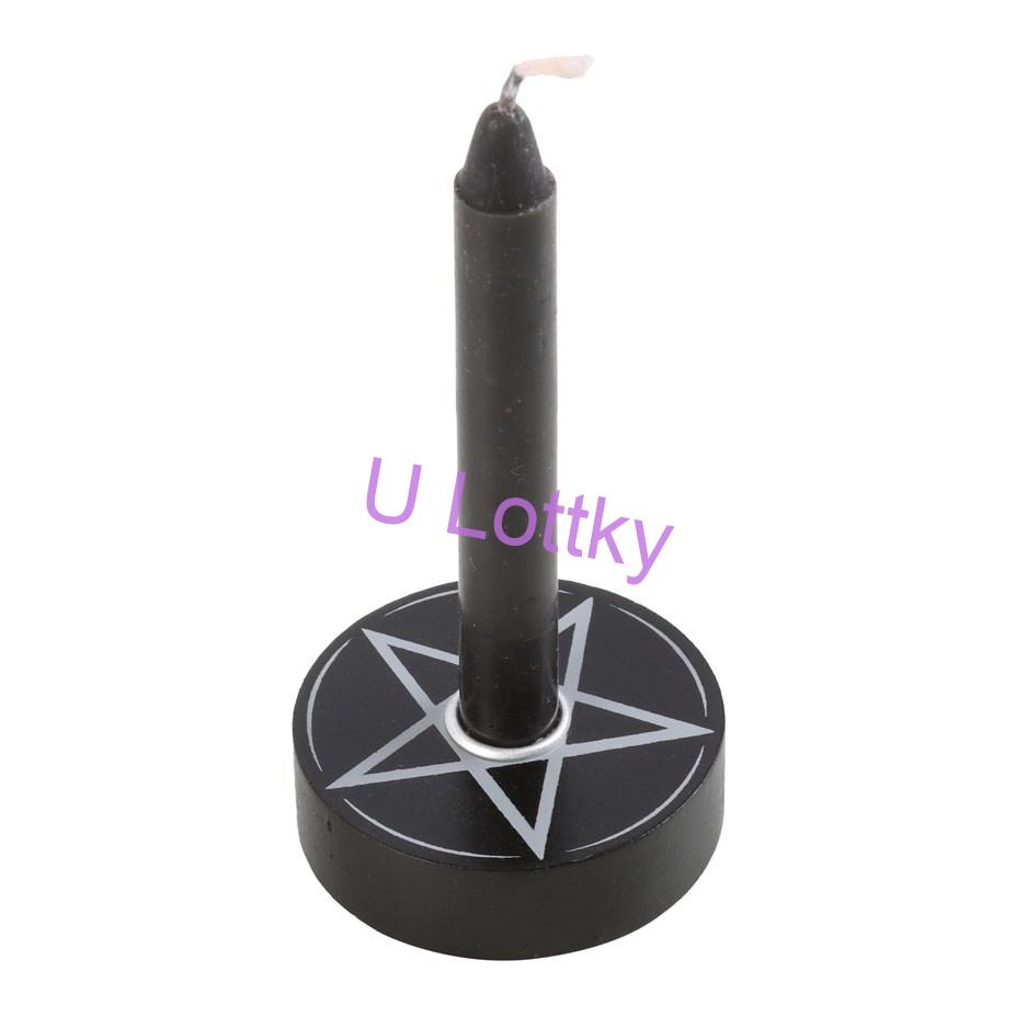 Svícen Pentagram - černý