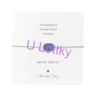 Drahokamová karta Lapis Lazuli Stříbrný náramek