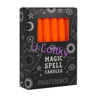 Oranžové kouzelné svíčky DŮVĚRA