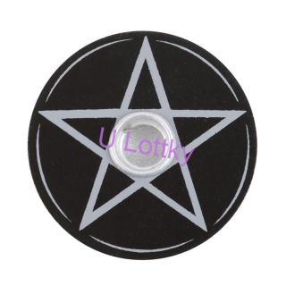 Svícen Pentagram - černý